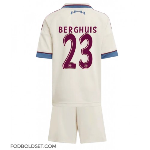 Ajax Steven Berghuis #23 Tredje trøje Børn 2025-26 Kortærmet (+ Korte bukser)